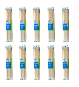Dolphin Bambu Ahşap Adana Çöp Şiş - Boy : 35 Cm. / En : 2 Cm. - 25 Adetlik 10 Paket