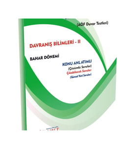İlkumut Yayınları Açık Öğretim Ilkumut – Davranış Bilimleri - 2 - (KONU ANLATIMLI - ÇÖZÜMLÜ SORULAR) (Çok Renkli)