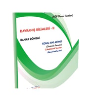 İlkumut Yayınları Açık Öğretim Ilkumut – Davranış Bilimleri - 2 - (KONU ANLATIMLI - ÇÖZÜMLÜ SORULAR) (Çok Renkli)