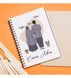 Canım Ailem Tasarımlı Kişiye Özel Defter
