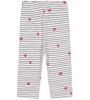 Civil Baby Çizgi Kalp Empirme 6-18 Ay Tek Alt Bebe - Ekru 9-12 Ay