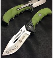 Kişiye Özel İsimli Araç Baskılı Columbia G10 Çakı FST-4007-A 22 CM Paslanmaz Kamp Cep Av Bıçağı (Çok Renkli)