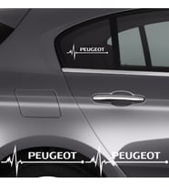 Peugeot 3008 İçin Uyumlu Aksesuar Oto Ritim Sticker 2 Adet 20*9 Cm