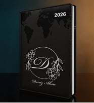 BK Gift Kişiye Özel İsimli Termo Sert Kapak 2026 Siyah Ajanda -7, Öğretmenler Günü Hediyesi, Yeni İş Hediyesi