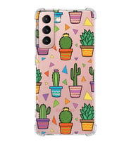 PrintiFy Samsung Galaxy S21 Uyumlu Water Color 4 Baskılı Şeffaf Köşe Korumalı Antişok Kılıf