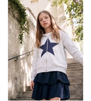 LCW Kids Gri Kız Çocuk Fermuarlı Sweatshirt