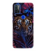 Reeder P13 Blue Max Pro Kılıf Desenli Silikon Flowers Tiger 1319