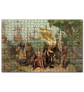 Cakapuzzle Christopher Columbus Ve Kaşifler  Puzzle Yapboz MDF (Ahşap) (120 Parça)