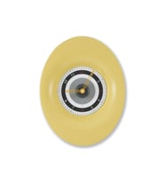 Demre 90 Cm Büyük Analog Fiberglass Dekoratif Duvar Saati (Sarı)