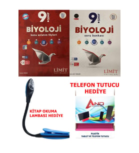 Limit Yayınları 2024-2025 9 Sınıf Biyoloji Yeni Maarif Modeli GÜNCEL Videolu Konu + Soru Bankası Seti (Çok Renkli)