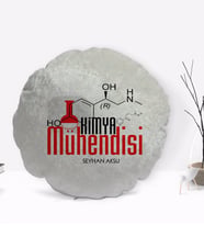 BK Gift Kişiye Özel İsimli Kimya Mühendisi Tasarımlı Dekoratif Kırlent Yastık-2