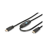 DIGITUS 15metre AK-330105 HDMI Kablo Altın Uçlu Siyah