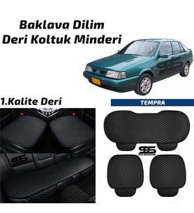 Fiat Tempra 1990-1998 Arası Siyah Deri Oto Koltuk Minderi