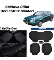 Fiat Tempra 1990-1998 Arası Siyah Deri Oto Koltuk Minderi