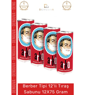 #TıraşSabunu Geleneksel Klasik Berber Tipi Sakal Yumuşatıcı Bakım Arko 12'li Tıraş Sabunu 12X75 gr