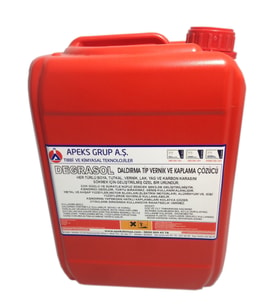 DEGRASOL Daldırma Tip Vernik ve Kaplama Çözücü - 10 Kg