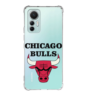 Xiaomi Mi 12 Lite Uyumlu Köşe Korumalı Antişok Kapak Chicago Bulls Tasarımlı Şeffaf Silikon Kılıf