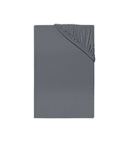 Penye Tek Kişilik Lastikli Çarşaf Koyu Gri 120 X 200