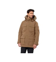 Jack Wolfskin Glacier Canyon Parka Erkek Outdoor Montu 1107674-5601 Kahverengi