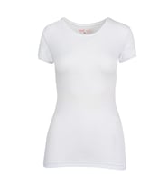 Looksense Bsm Kadın Modal S Yaka Kısa Kol Body 46503 (Beyaz)