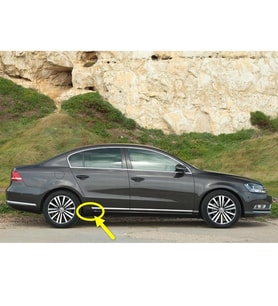 VW Passat B7 2011-2014 Yan Marşpiyel Sağ Arka Uzatması 3AA853898C