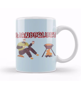 funny Travel gift design lover Trippin Wanderlust Journey Adventurer Vacation Kupa Bardak Porselen
