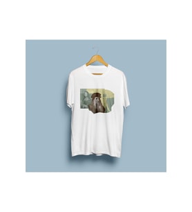 Oversize Leoanardo da Vinci Tasarım Unisex T-shirt