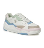 U.s. Polo Assn. Judy Wmn 4Fx Kadın Bej-Pembe-Mavi Sneaker Ayakkabı