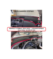 Renault Symbol (2012-2021) / Logan / Stepway Torpido Koruması / Halısı / Örtüsü