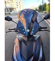 MOTOCAM Kuba Vizy 50 Ön Cam 2025-2026 Model 43cm Siyah Renkli SPORTİF