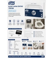 Tork 750160 Klozet Kapak Örtüsü 250 Yaprak