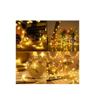 MOBGİFT 3 Metre Sarı Işık Yıldız LED Dize Dekoratif Aydınlatma Pilli