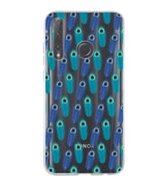 PrintiFy Huawei Honor 20 Lite ile Uyumlu 1mm Slim Fit Nazar Boncuğu 4 Baskılı Şeffaf  Kılıf