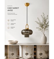 MONO TEKLİ FÜME CAMLI ESKİTME SARKIT