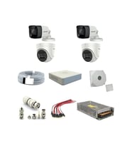 Hıkvısıon 2mp 1080P 4 Adet Fullhd Güvenlik Kamera Seti (Krem)