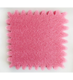 Organze kare fileli pembe 22cm p100-
