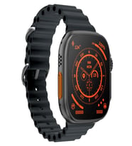 FSW27 IP68 Su Geçirmez iPhone Android Uyum GPS Süper Amoled NFC 2.04/49mm Titanyum Kasa Akıllı Saat (Siyah)