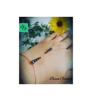 Rose Oniks İkili Beş Taşlı Şahmeran