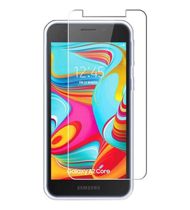 Samsung Galaxy A2 Core Ekran Koruyucu Yeni Nesil HD Kalite Tempered Glass Cam (Renksiz)