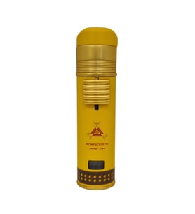 Monte Cristo Özel Üretim 3 Torch Pürmüz Sarı Puro Çakmağı - TR7761