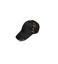 Şapka Kasket Şapka Spor Şapka Unisex Siyah Zincir Piercing Li