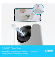Lexroo C225, 2K QHD Wi-Fi Güvenlik Kamerası, Yapay Zeka Desteği, Hareket Tespit ve Takibi, 360°