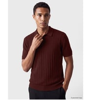 LCW Vision Bordo Polo Yaka Fitilli Erkek Triko Tişört