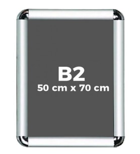 Alüminyum B2 50x70cm Çerçeve Rondo Köşe Aç Kapa Açılır Kapanır - 1 adet