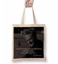 Nazım Hikmet Söz 011 Bez Çanta Uzun Saplı