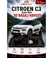 Citroen C3 Aircross ÜST 2019 - 2019 Araca Özel 3D Bagaj Havuzu