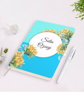 BK Gift Kişiye Özel İsimli Çerçeveli Defter Kalem Seti-3