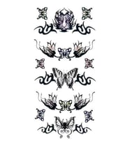 Caş Dekorasyon Kelebek Figürlü Geçici Dövme Tattoo