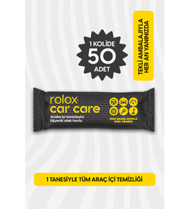Car Care -50 Paket - Araba Içi Temizleyici Hijyenik Islak Havlu