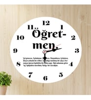 Öğretmen Duvar Saati Hediye